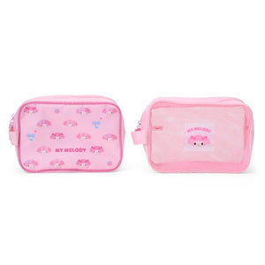 My Melody 2-pc Travel Pouch Set Bags Japan Original
