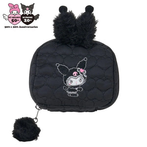 Kuromi Mini Zipper Pouch (My Melody 50th & Kuromi 20th Anniv. Melo Series) Bags Japan Original