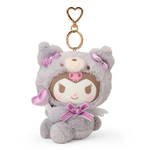 Kuromi Plush Mascot Keychain (Angel Teddy Bear Series) Accessory Japan Original