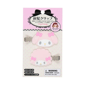 My Melody Besties Flocked Mini Hair Clip Set Accessory Japan Original