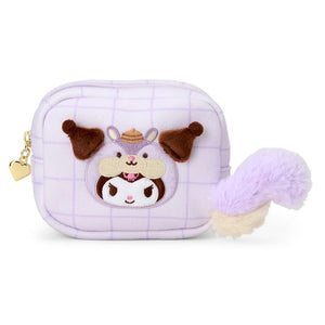 Kuromi Mini Zipper Pouch (Fluffy Squirrel Series) Bags Japan Original