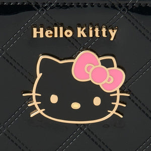 Hello Kitty Quilted Bi-Fold Wallet (Black) Bags Japan Original