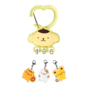 Pompompurin Besties Carabiner Keychain Accessory Japan Original