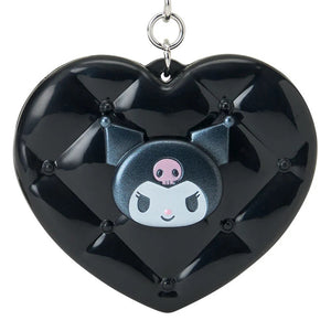 Kuromi Quilted Mini Mirror Keychain Accessory Japan Original