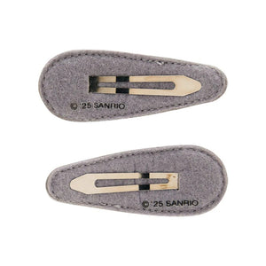 Hello Kitty 2-pc Quilted Hair Clip Set (Silver) Accessory Japan Original