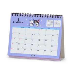 Kuromi 2026 Desk Calendar Stationery Japan Original