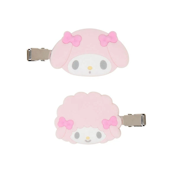 My Melody Besties Flocked Mini Hair Clip Set