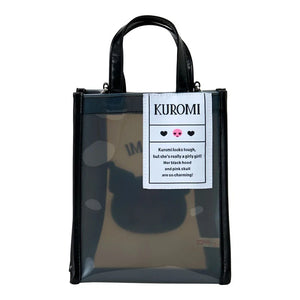 Kuromi Clear 2-Way Everyday Mini Tote Bags Japan Original