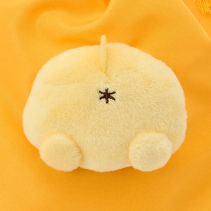Pompompurin Face Plush Drawstring Travel Pouch Bags Japan Original