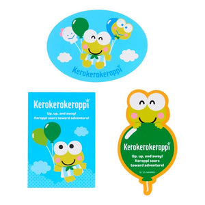 Keroppi 10-pc Mini Sticker Pack (Adventure Balloon Series) Stationery Japan Original