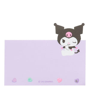 Kuromi 3-Tier Mini Memo Pad (Expressions) Stationery Japan Original