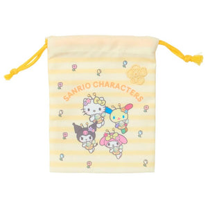 Sanrio Characters 2-pc Drawstring Bag Set (Sweet As Can Bee Series) Bags Japan Original