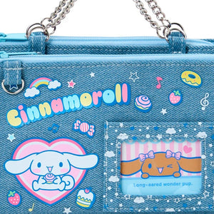 Cinnamoroll Mini Zipper Denim Pouch (Heisei Heart Series) Bags Japan Original