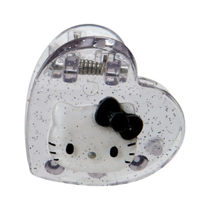 Hello Kitty 4-pc Mini Glitter Hair Clip Set (Silver) Accessory Japan Original