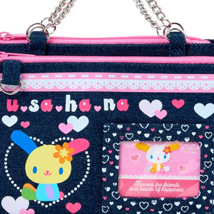U*SA*HA*NA Mini Zipper Denim Pouch (Heisei Heart Series) Bags Japan Original