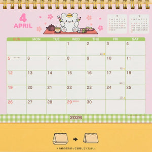 Hanamaruobake 2026 Desk Calendar Stationery Japan Original