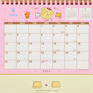 Pompompurin 2026 Desk Calendar Stationery Japan Original