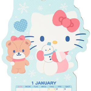 Hello Kitty 2026 Die-Cut Wall Calendar Seasonal Japan Original