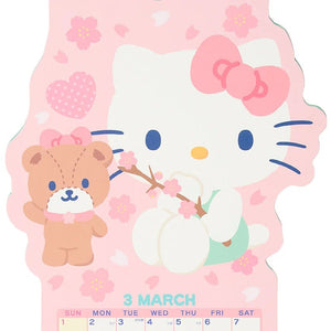 Hello Kitty 2026 Die-Cut Wall Calendar Seasonal Japan Original