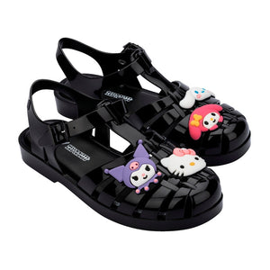 Hello Kitty and Friends x Melissa Possession Jelly Sandal (Black) Shoes Melissa