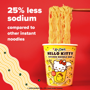 Hello Kitty x A-SHA Chicken Noodle Soup (Single Cup) Home Goods ASHA FOODS USA CO INC