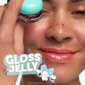 Cinnamoroll x The Crème Shop Gloss Jelly Tinted Peptide Lip Glaze (Crystal Blue) Beauty The Crème Shop