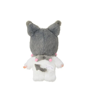 Kuromi x Monchhichi Plush Mascot Keychain (Monchhichi) Accessory Aliquantum International Inc