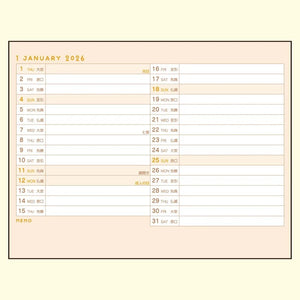 Pompompurin 2026 Desk Calendar Stationery Japan Original