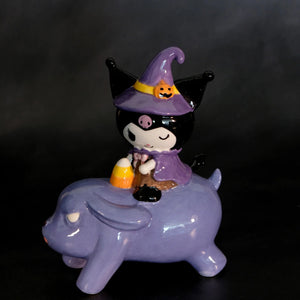Kuromi & Baku Ceramic Figurine Home Goods Blue Sky Clayworks