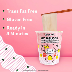 My Melody x A-SHA Pho Noodle Soup (Single Cup) Home Goods ASHA FOODS USA CO INC