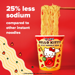 Hello Kitty x A-SHA Spicy Noodle Soup (Single Cup) Home Goods ASHA FOODS USA CO INC