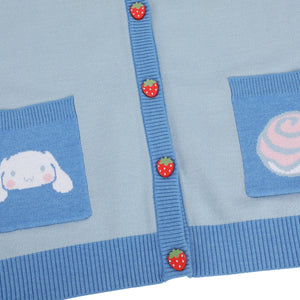 Cinnamoroll Cozy Knit Cardigan (Strawberry Fields) Apparel BIOWORLD