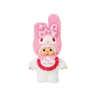 My Melody x Monchhichi Plush Mascot Keychain (Chimutan) Accessory Aliquantum International Inc
