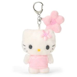 Hello Kitty Pink Mini Plush Mascot Keychain (Mini Quilt Series) Accessory Japan Original