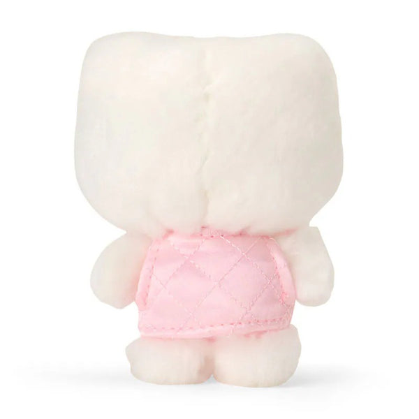 Hellokitty ♡ ミニチェーンマスコット 平成レトロ ピンク Hello Kitty Pink Mini Plush Mascot Keychain (Mini Quilt Series)