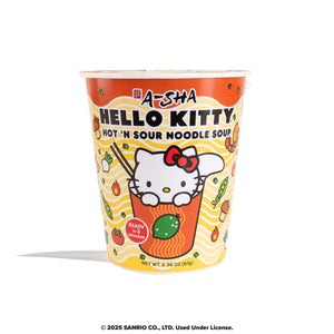 Hello Kitty x A-SHA Hot 'N Sour Noodle Soup (Single Cup) Home Goods ASHA FOODS USA CO INC