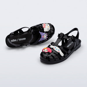 Hello Kitty and Friends x Melissa Possession Jelly Sandal (Black) Shoes Melissa