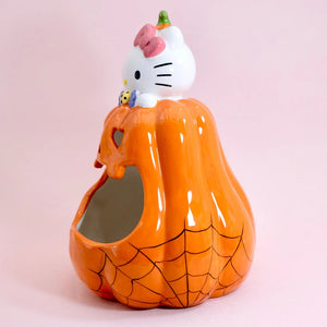 Hello Kitty Big Mouth Pumpkin Ceramic Candy Bowl Home Goods Blue Sky Clayworks