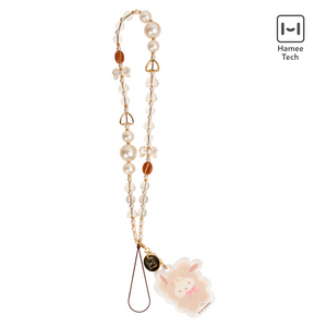 Pochacco Latte Bear Beaded Charm Mobile Phone Wrist Strap