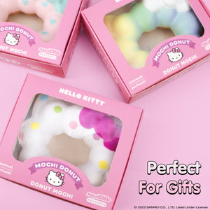 Hello Kitty Mochi Donut Squishy Keychain