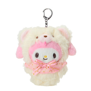 My Melody Plush Keychain Mascot (Fluffy Teddy Bear Series) Accessory Japan Original