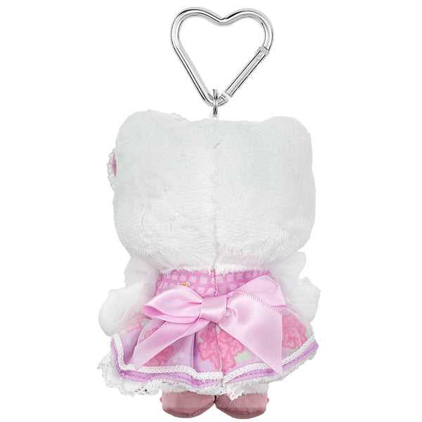 Hello Kitty Raspberry Plush Mascot Keychain (50th Anniv. Floral Series