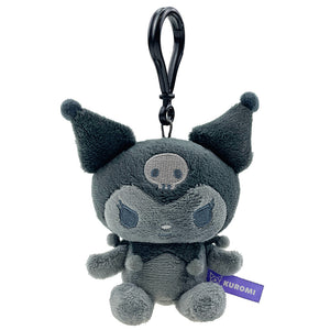 Kuromi Plush Mascot Clip (Ash Monochrome Series) Plush Global Original