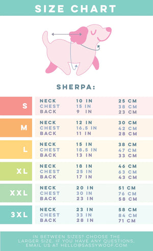 Cinnamoroll x Sassy Woof Reversible Sherpa Dog Jacket (Clouds) Home Goods SASSY WOOF