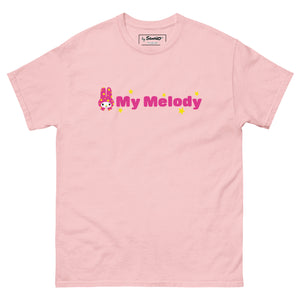 My Melody Starstruck Logo Tee Apparel Printful Light Pink S