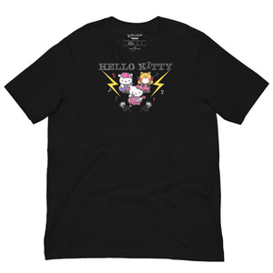 Hello Kitty Rock Show Trio Tee Apparel Printful Black XS