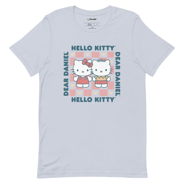 甘楽チトセ Dearsシャツ&いつぬいDearsシャツ&うちわセット Hello Kitty & Dear Daniel Checkerboard Tee
