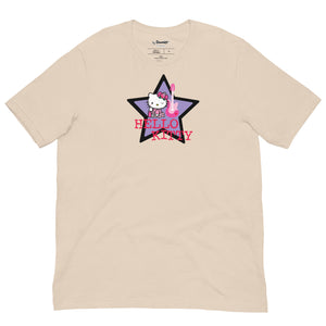 Hello Kitty Guitar Star Tee Apparel Printful Soft Cream XS