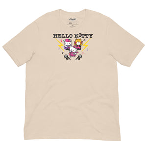 Hello Kitty Rock Show Trio Tee Apparel Printful Soft Cream XS