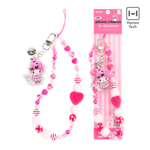 My Melody 50th Anniversary Beaded Charm Mobile Phone Wrist Strap Accessory Hamee.com - Hamee US